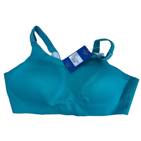 Brooks Sports Bra Dare Scoopback Run 2.0 Womens 40DD E Nile Green/Mint Size - Picture 4 of 8